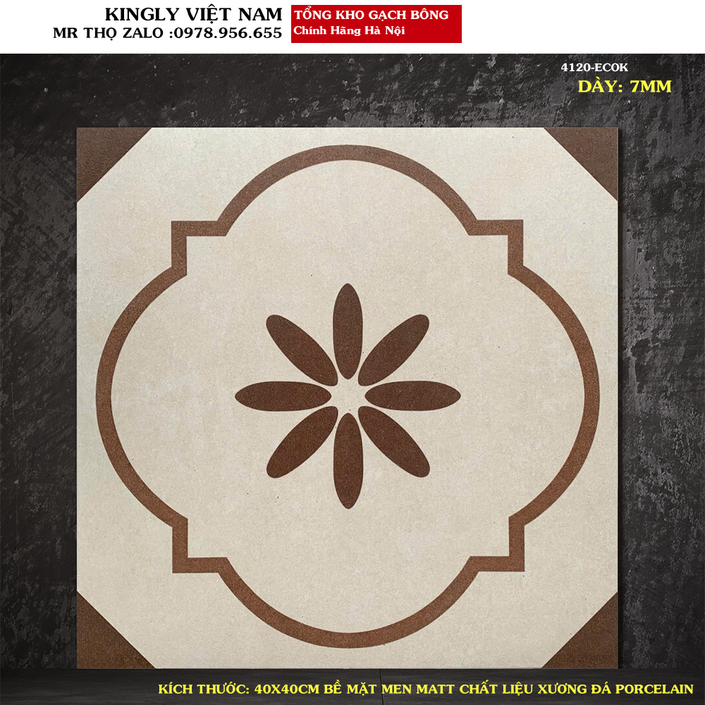 Gạch bông lát nền 400x400 mm 4120